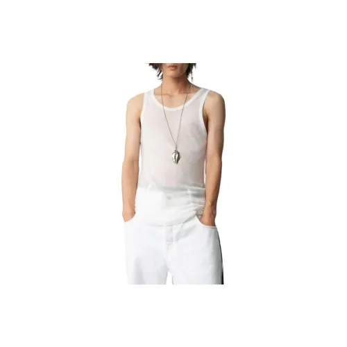 Ann Demeulemeester Tank Tops Men White