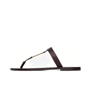 SAINT LAURENT Cassandre Logo Plaque Slides