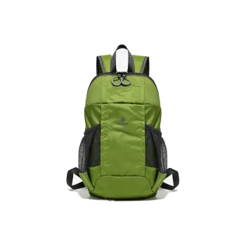 FOUVOR Nylon Fabric Backpack Large Size Unisex Grass Green