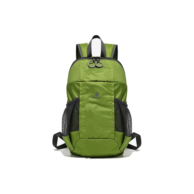 FOUVOR Nylon Fabric Backpack Large Size Unisex Grass Green-0