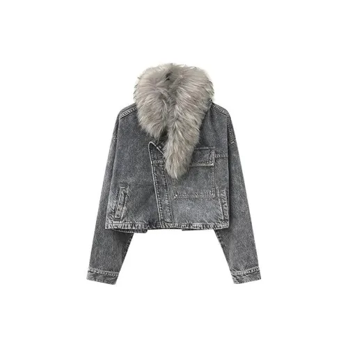 RODERIC WONG Jacket Women's Gray Blue