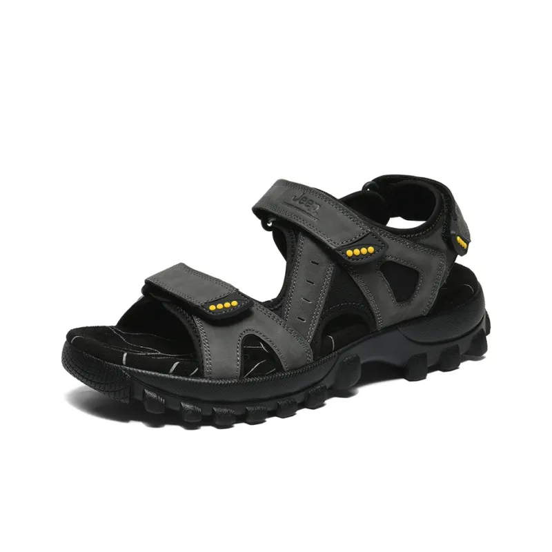 Jeep Beach Sandals Unisex Gray-1