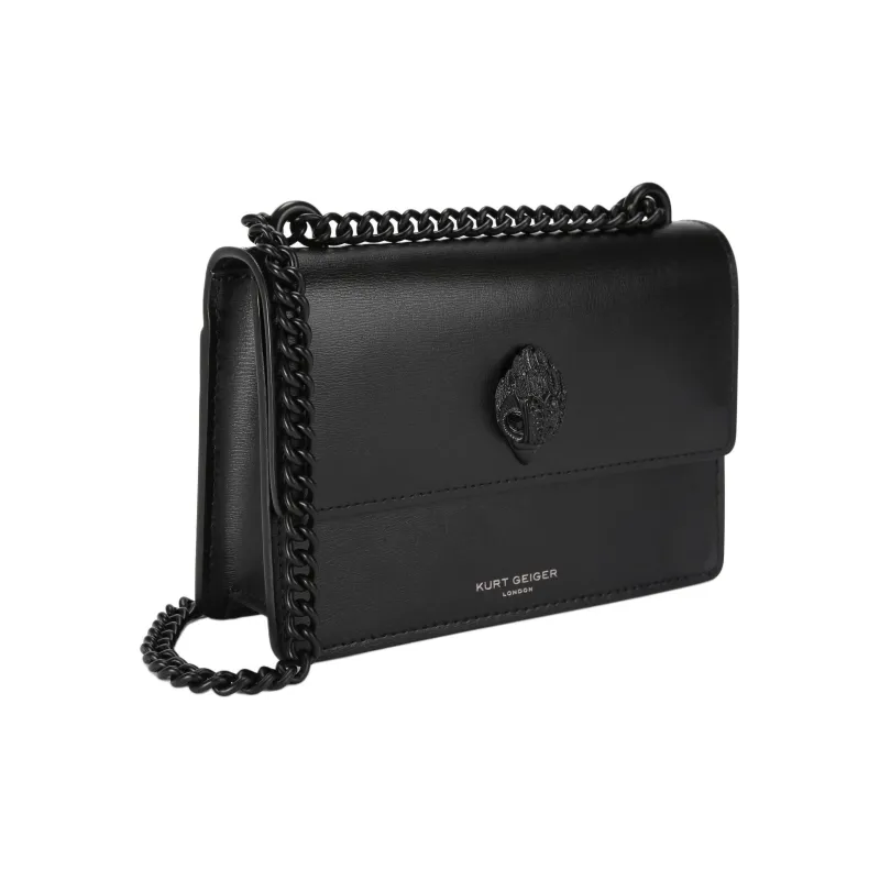 Kurt Geiger London Cow Leather Shoulder Bag Crossbody Bag Small Size Women's Black-2