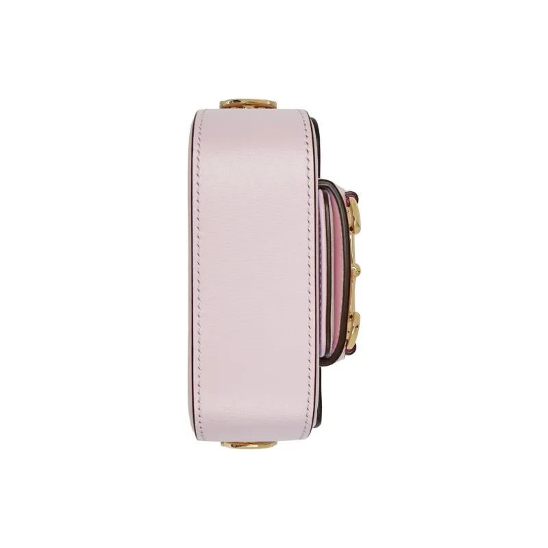 GUCCI Horsebit 1955 Leather Shoulder Bag Crossbody Bag Extra Mini Women's Light Pink-5