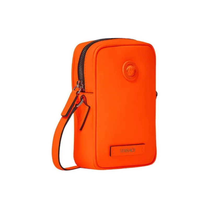 VERSACE Polyester Shoulder Bag Crossbody Bag Regular Men's Orange-1