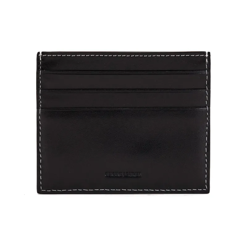 PEDRO Cow Leather Card Holder Regular Men's Black/Light Umber-3