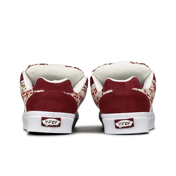 VFDF Wear Resistant Low Top Skateboard Shoes Women's Red-4