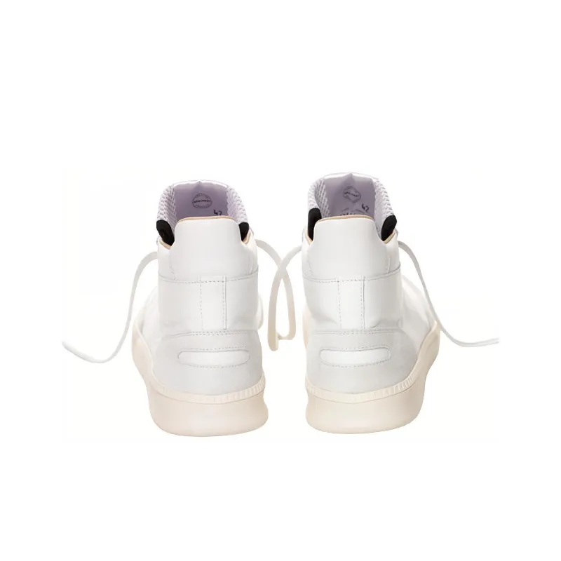 SPALWART Skateboard Shoes Unisex High-Top White Gray-2