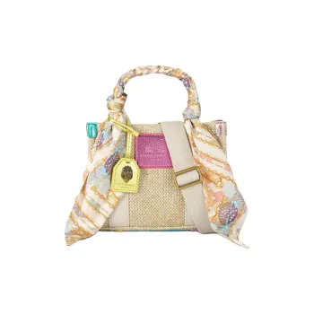 Kurt Geiger London Woven Fabric Shoulder Bag Crossbody Bag Handbag Extra Small Women's Beige