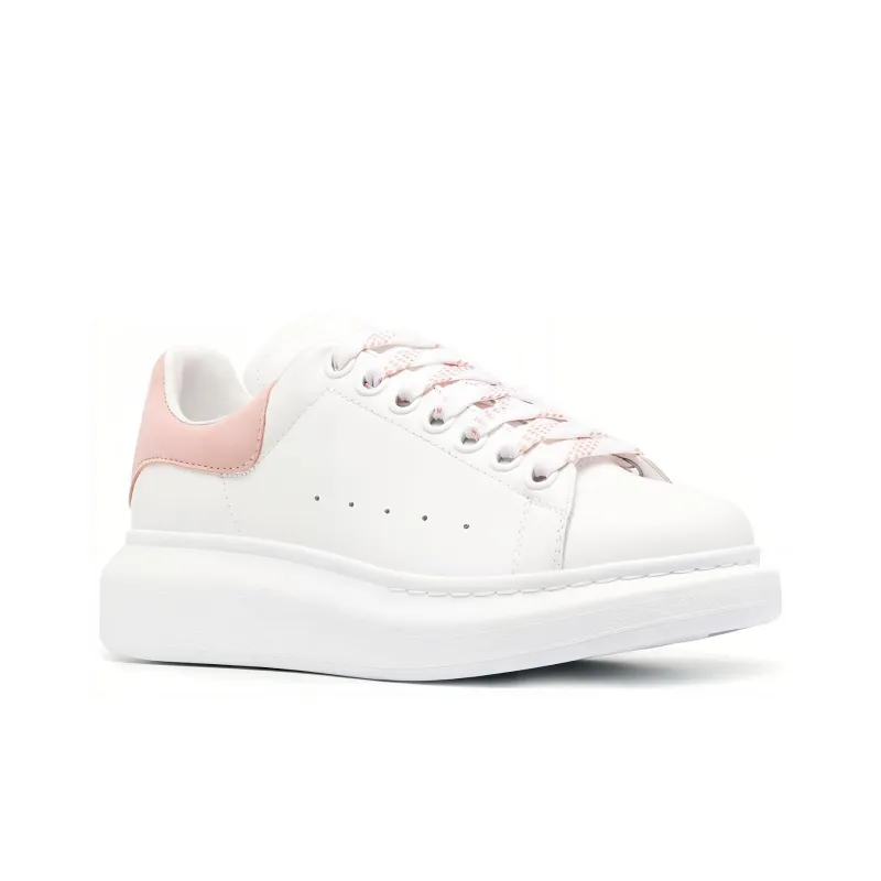 Alexander McQueen Oversized Low Top Sneakers 'White Pink' Women's-1