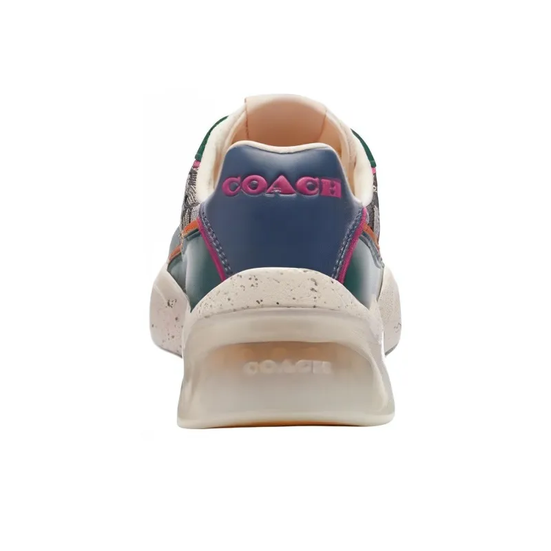 COACH Low Top Casual Shoes Men's Dark Green-3