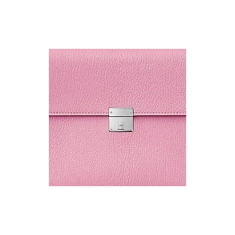HERMES Clic Mysore Goat Skin Handheld Shoulder Bag, Crossbody Bag Regular Women's X9 Mauve Sylvestre Mallow Purple-5