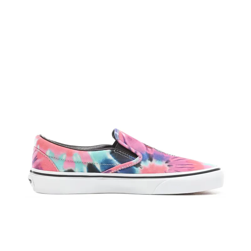 Vans Classic Slip On Tie Dye Skeleton Rose Women's-1