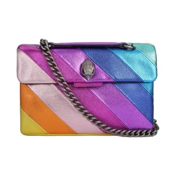 Kurt Geiger London Pebbled Cow Leather Shoulder Bag Crossbody Bag Women's Multicolor