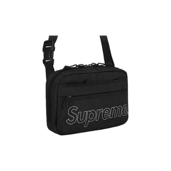 Supreme FW18 Nylon Fabric Shoulder Bag Crossbody Bag Regular Unisex Black