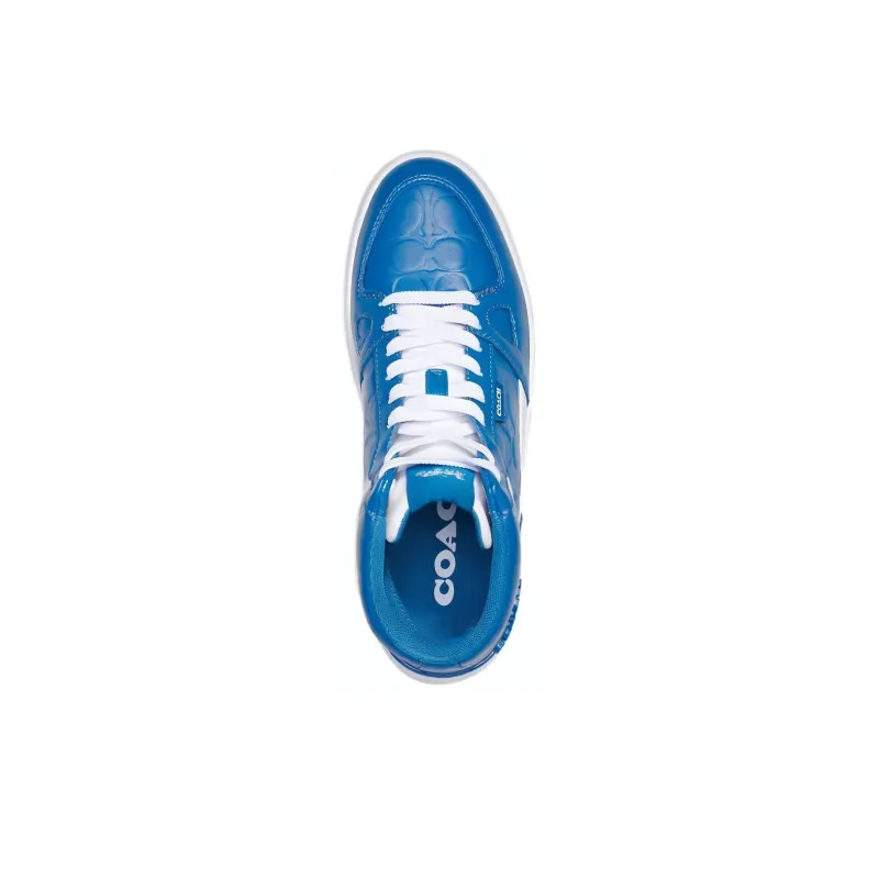 COACH Clip High Top Skateboard Shoes Men's Blue Pinecone Color-2