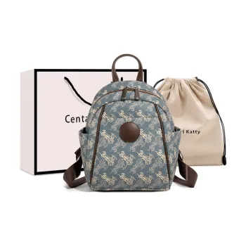 CentarlKatty Backpacks Carriage Blue & Coffee