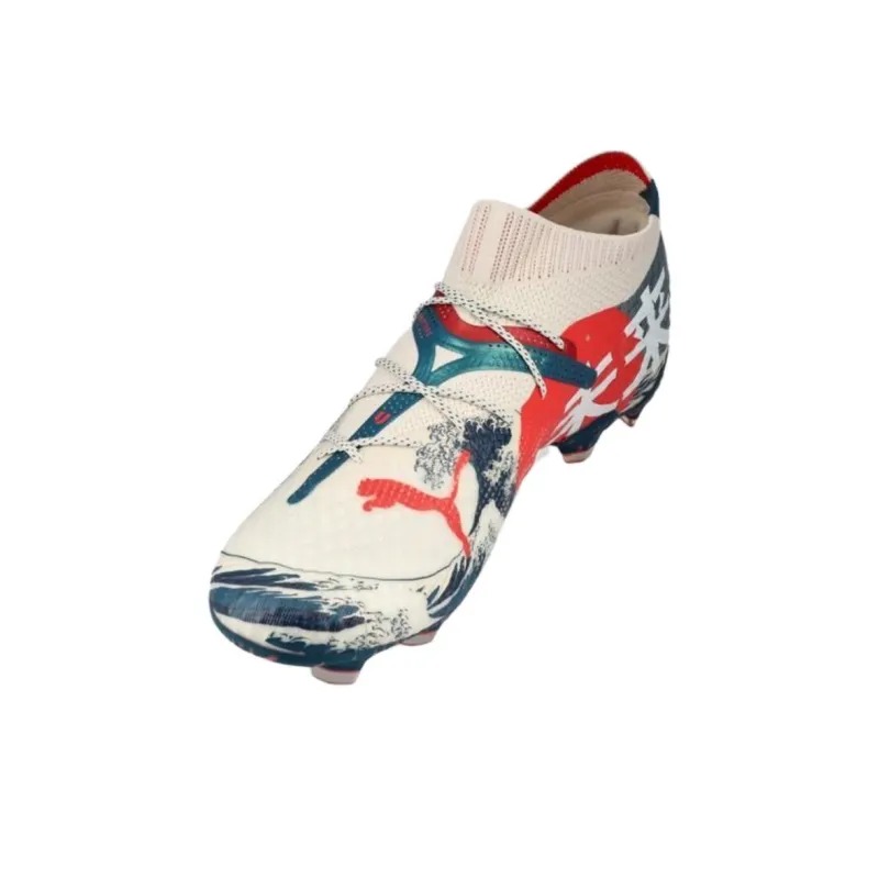 PUMA X Unisport Future 7 Ultimate Fg 'Cream White Blue Red'-3