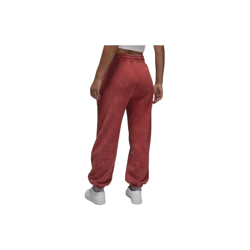 Jordan Flight Fleece Knitted Sports Pants Women's Sand Dune Red-1