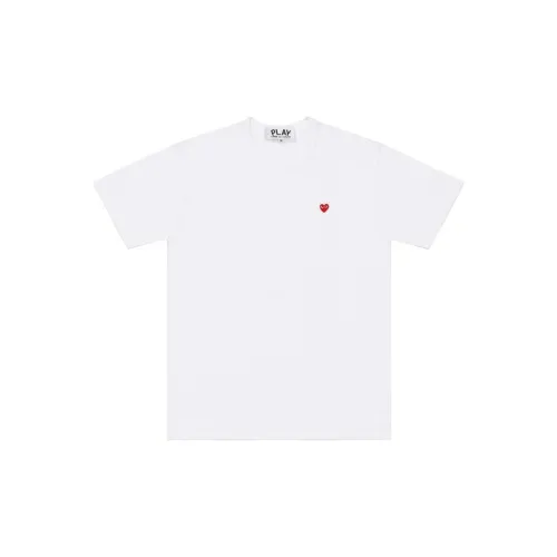 CDG Play T-Shirts Unisex White