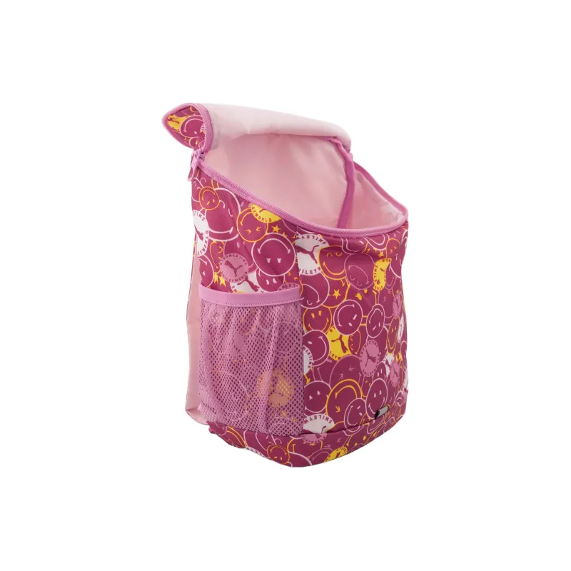 PUMA SMILEYWORLD Collaboration Fabric Backpack Women's Burgundy-5