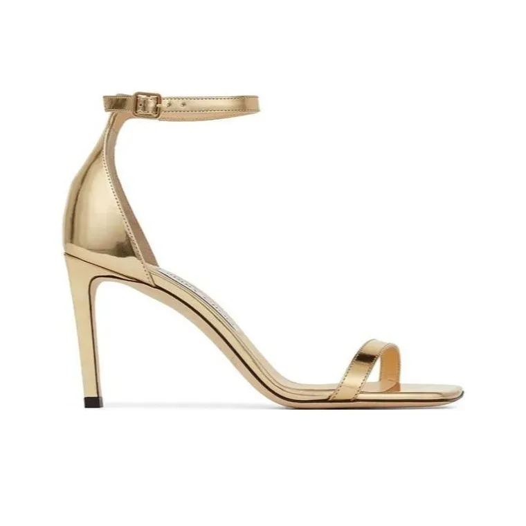 Jimmy Choo Alva 85mm Metallic Sandals-1