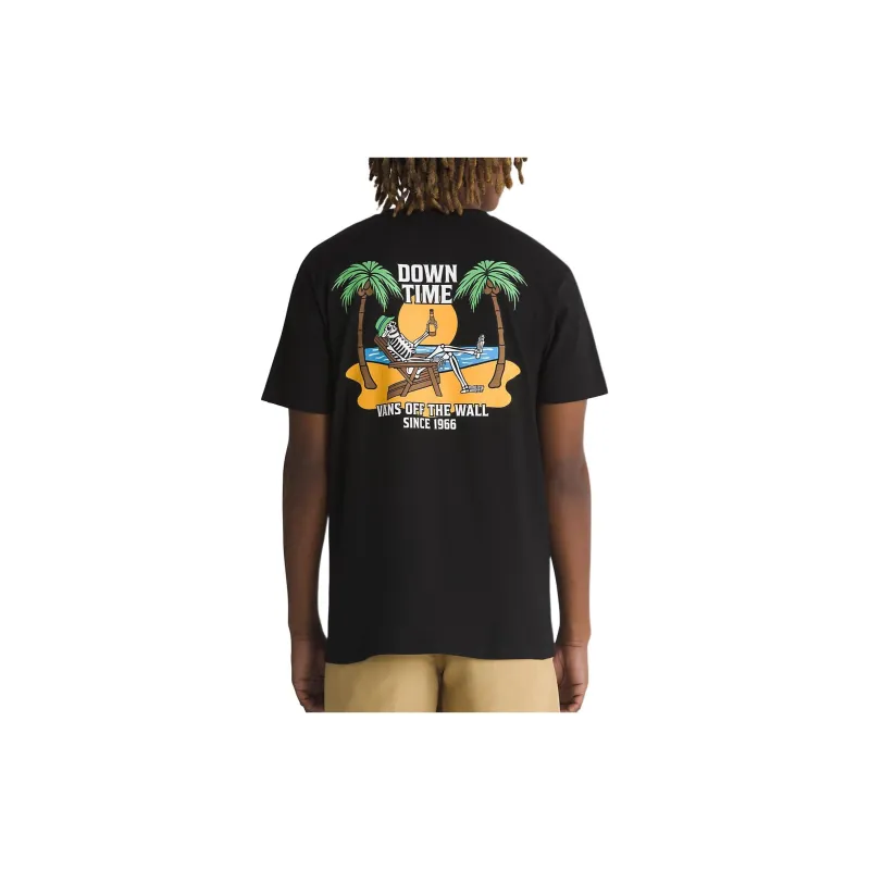 Vans Down Time T-Shirts Men Black-1