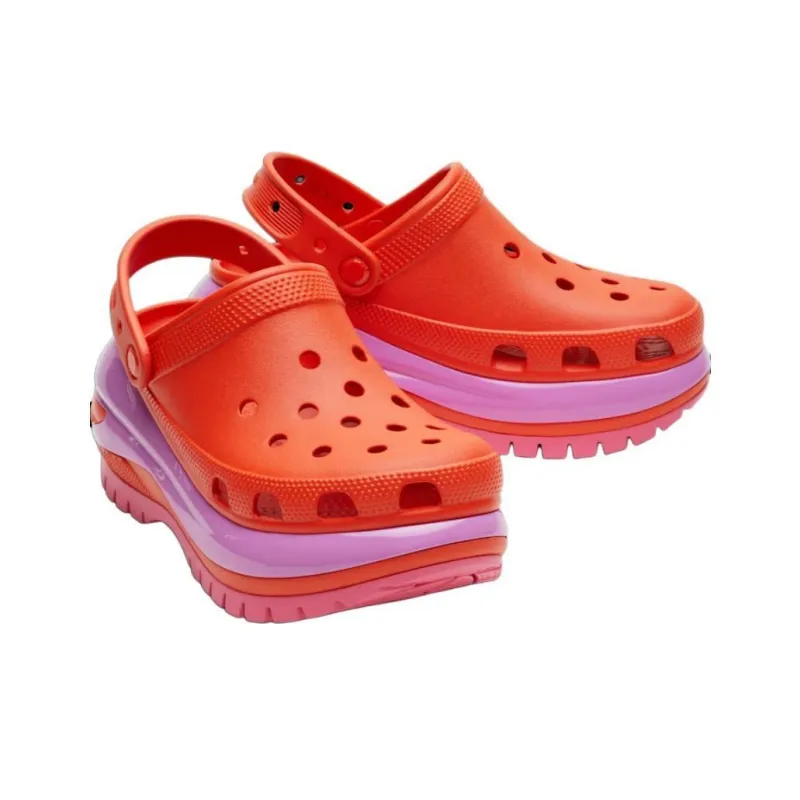 Crocs Mega Crush Clogs 'Orange Pink'-3