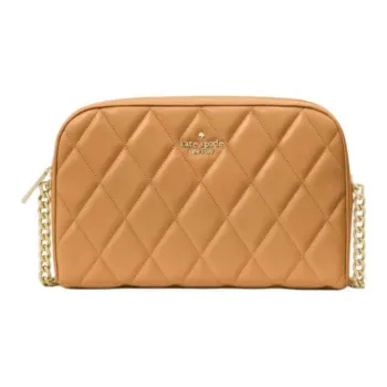 Kate Spade Quilted Leather Shoulder Bag, Crossbody Bag Mini Women's Lifting Tiramisu Mousse
