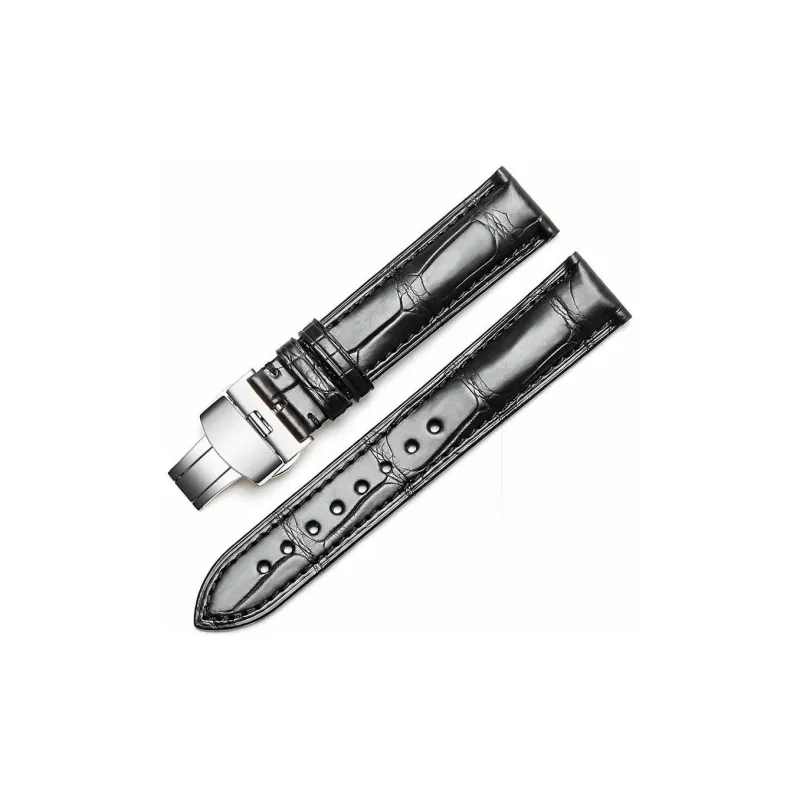 Gangjue Omega Compatibility Watch Band Genuine Leather Material-5