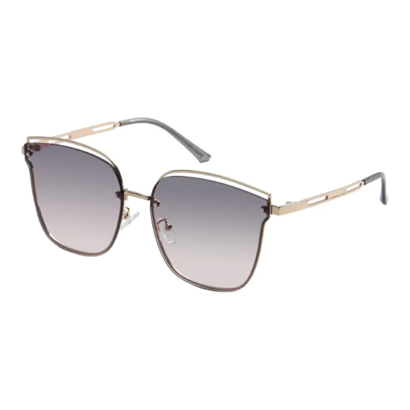 CAMELCROWN Stainless Steel Square Sunglasses Unisex-1