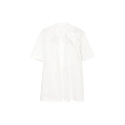 JIL SANDER Long Ruffle-collar Shirt