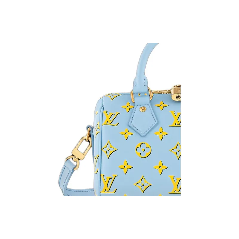 LOUIS VUITTON Speedy Bandouliere 20 Baby Blue-1