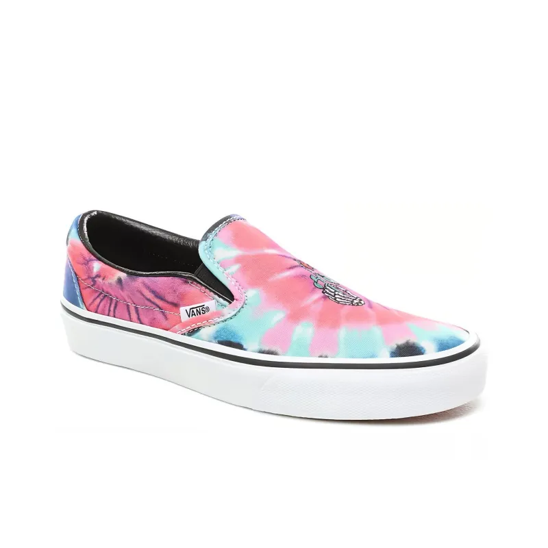 Vans Classic Slip On Tie Dye Skeleton Rose Women's-2