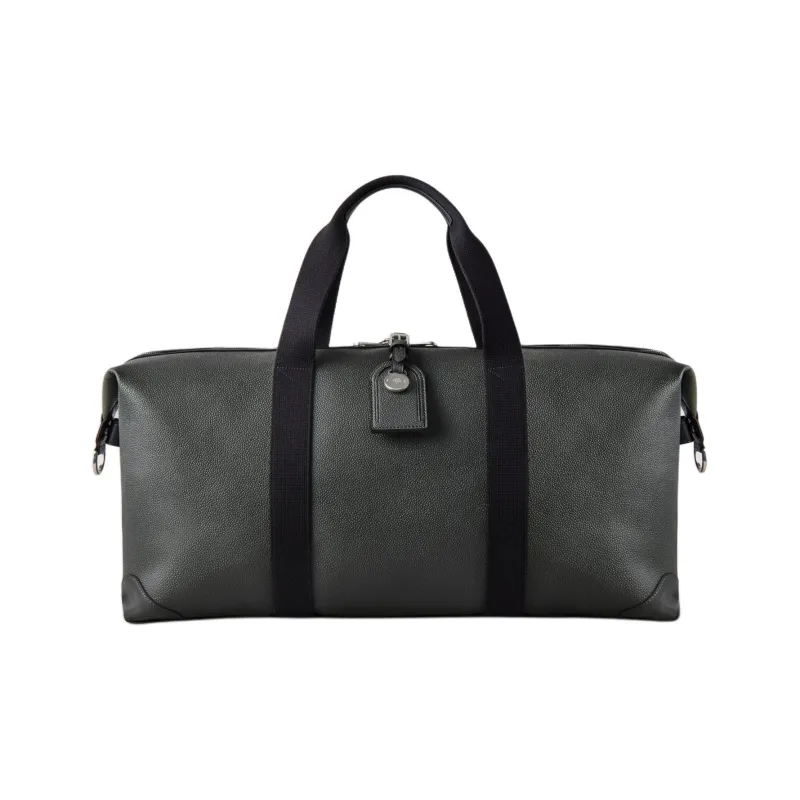 Mulberry Smooth Leather With Canvas Handbag Shoulder Bag Crossbody Bag Travel Bag Medium Size Women's Black-0