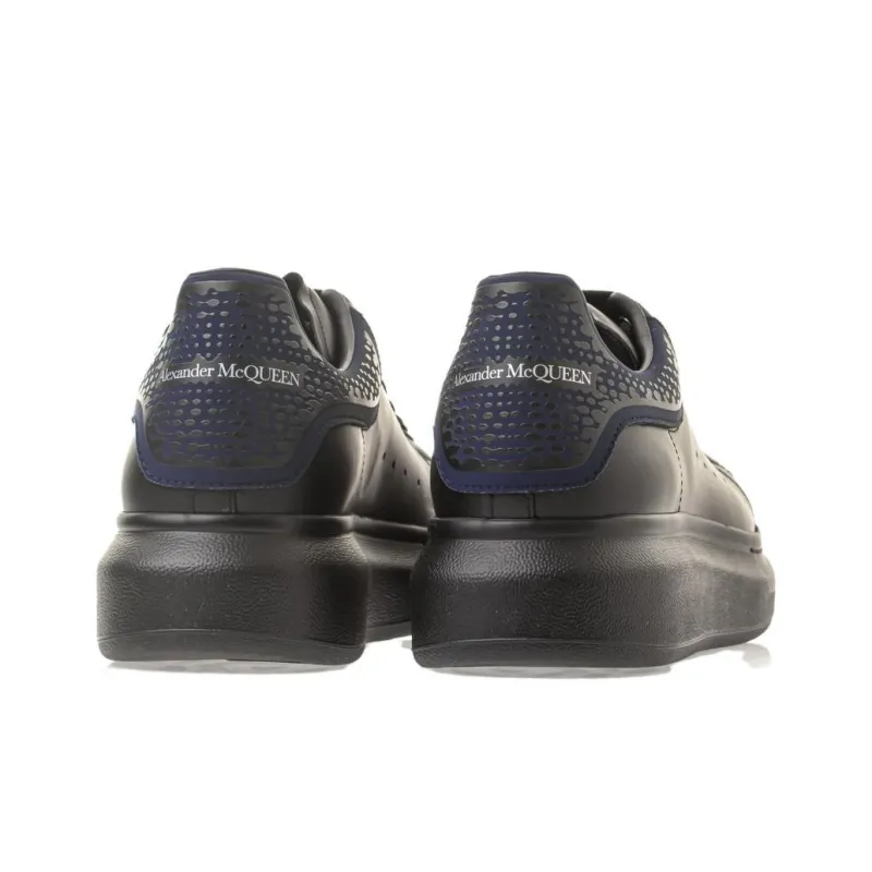 Alexander McQueen Oversized Black Blue Croc-4