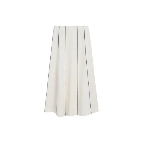 Massimo Dutti Casual Long Skirts Women's White