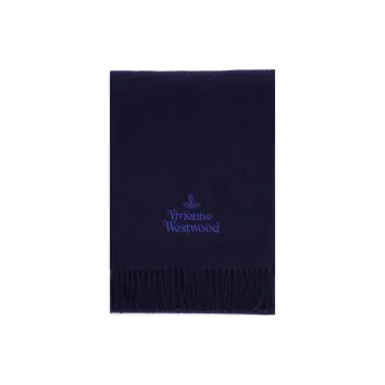 Vivienne Westwood Wool Knit Scarves Women's Blue