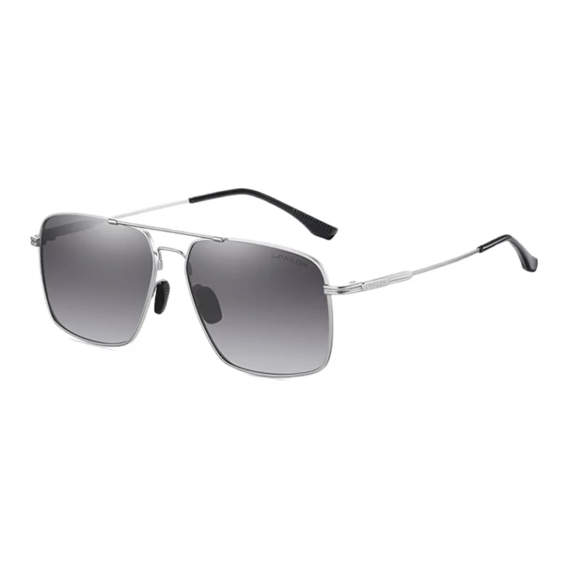 Thunder Pailong Memory Titanium Aviator Sunglasses Men's-5