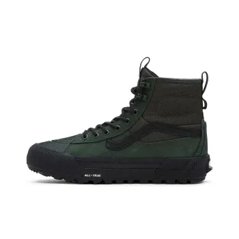 Vans SK8 Gore-Tex Mte-3 Cushioning Wear-Resistant High-Top Skateboard Shoes Unisex Green Black