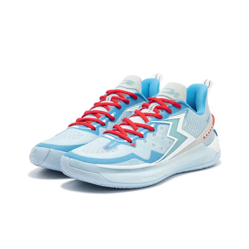 361° BIG3 5.0 Quick Basketball Shoes Unisex Low Top Glacier Blue/Virtual Red-2