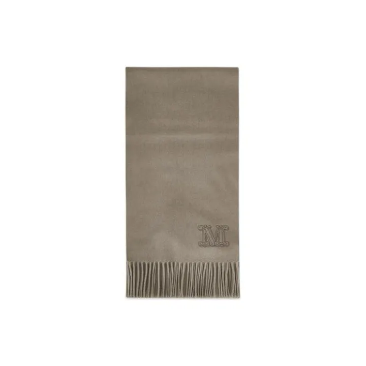 MaxMara Knit Scarves Women's Coffee-1