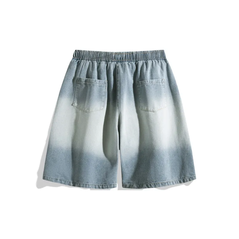 NOTFORMAD Denim Shorts Unisex Light Blue-1