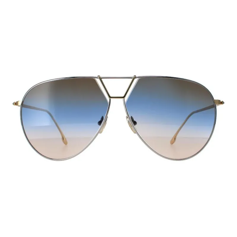 Victoria Beckham Aviator Sunglasses Unisex Silver-4