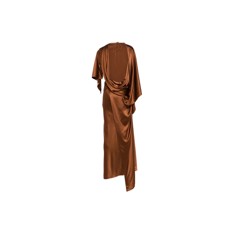 Christopher Esber Asymmetric Long Silk Dress-1