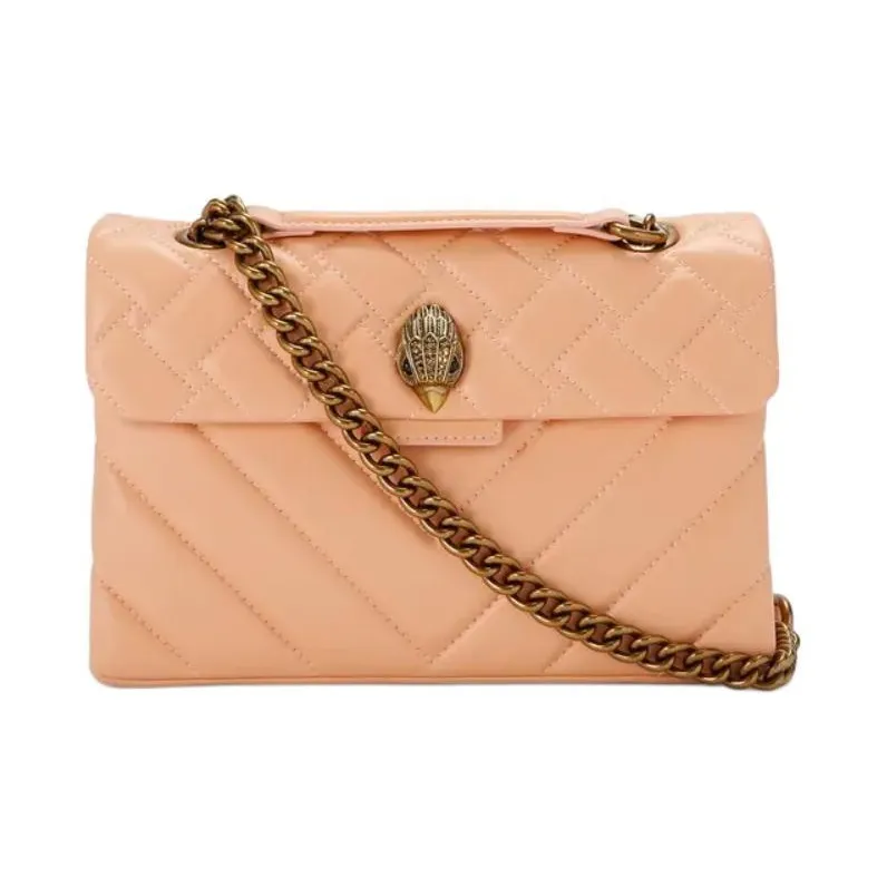 Kurt Geiger London Lambskin Shoulder Bag Crossbody Bag Women's Light Brown-0