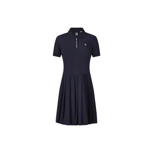 FILA Tennis Og Short-Sleeved Dresses Women's Royal Blue