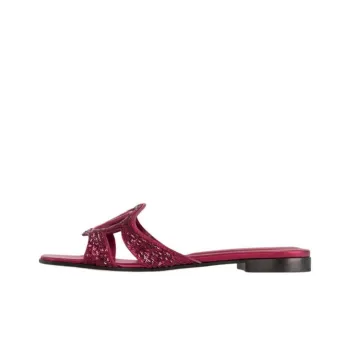 LOUIS VUITTON Isola Slip Resistant Slide Slippers Women's Rose Red