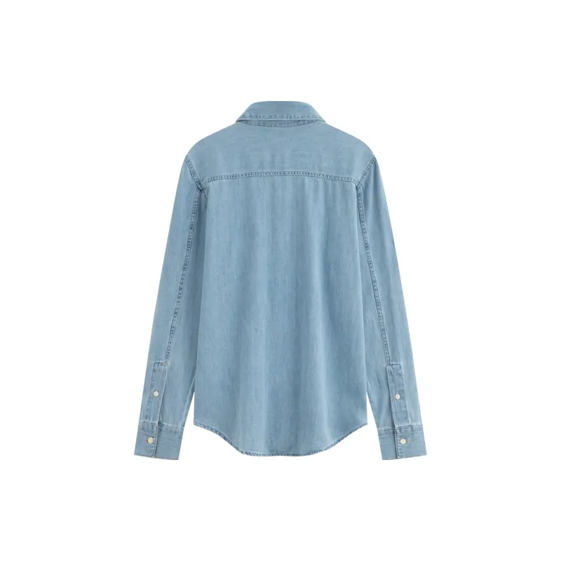 CALVIN KLEIN Shirt Women's Denim Light Blue-1