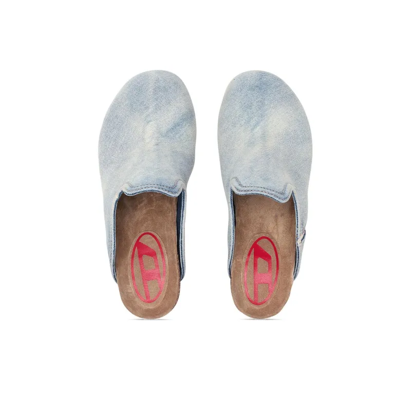 DIESEL D-Woodstock W 80mm Denim Mules-4